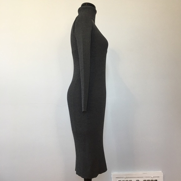 Antonio Melani Grey Long Sleeve Turtleneck Sweater Dress, XS - Picture 2 of 8